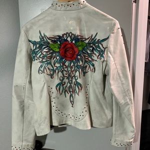White Leather Jacket